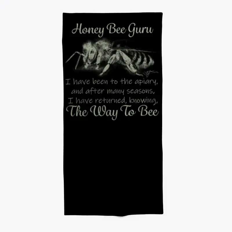 Honey Bee Guru Pillow or Towel