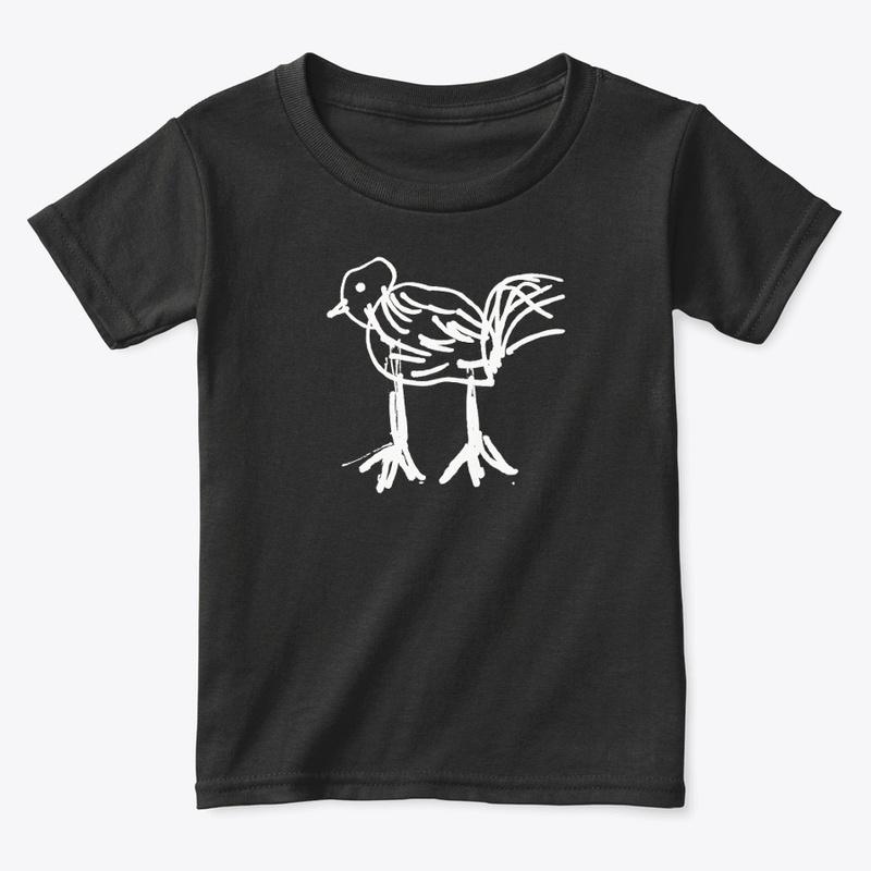 Realistic Chicken on a child's shirt