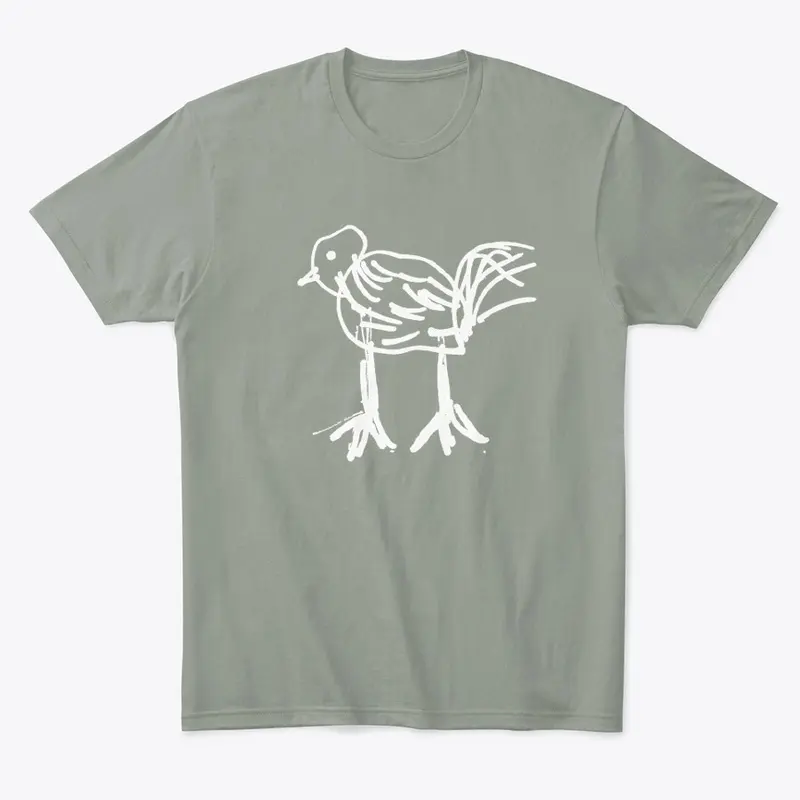 Realistic Chicken on a Shirt