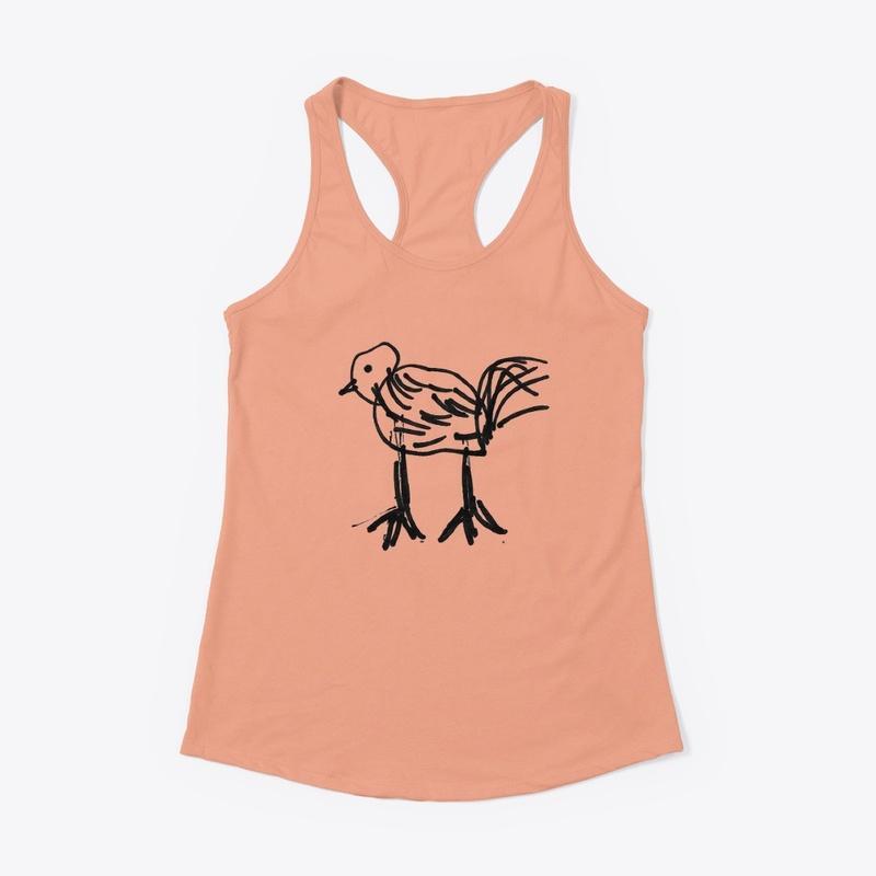 Realistic Chicken ART on a shirt