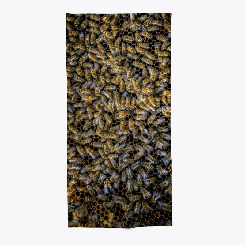 Honey Bee Beach Towel